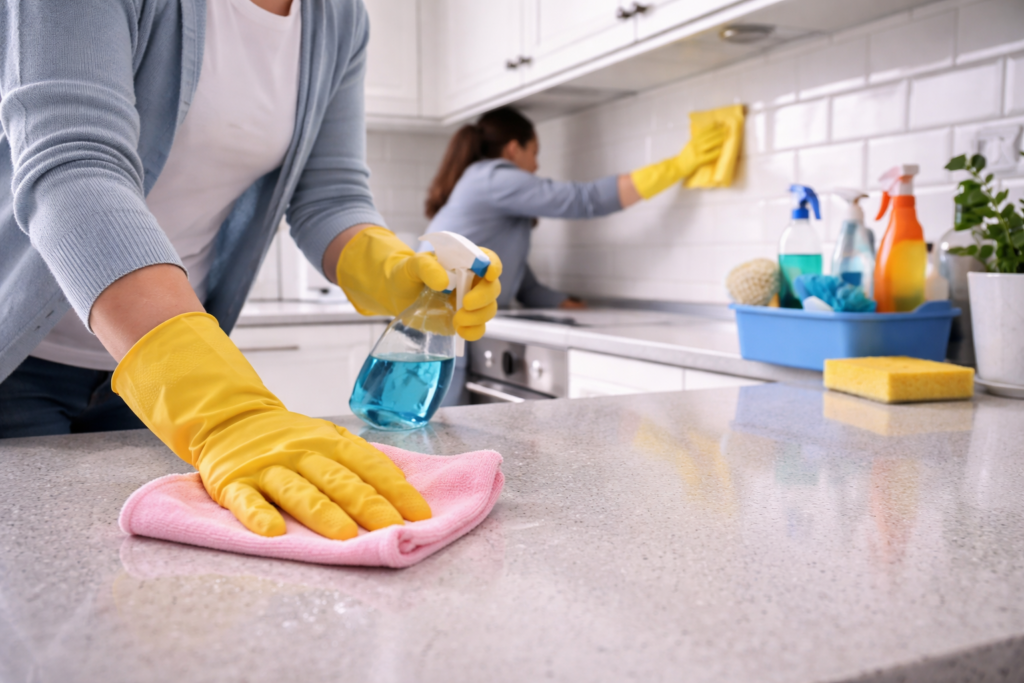 Limpieza Profunda de una Cocina Sin Dañar Superficies