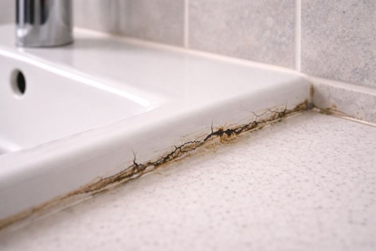 ¿Sellador agrietado alrededor del fregadero o la bañera? Por qué es importante