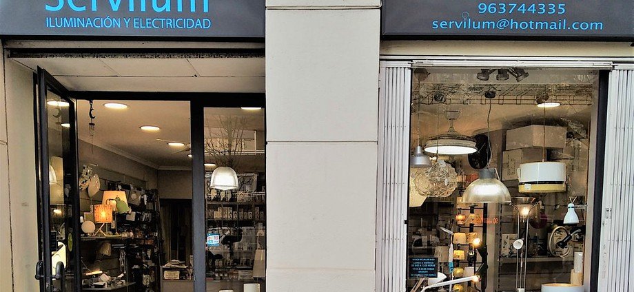 Servilum Iluminación - Tu tienda de iluminación y servicios eléctricos en Ruzafa, Valencia.